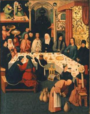 Jheronimus Bosch The Marriage Feast at Cana. Norge oil painting art